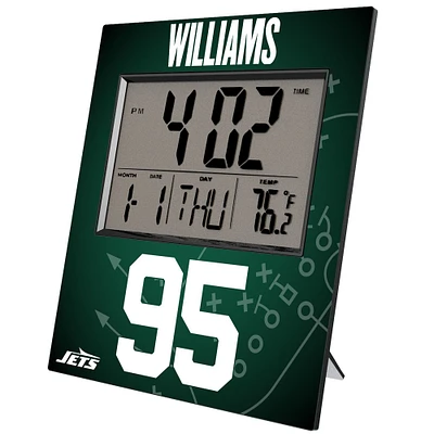 Keyscaper Quinnen Williams New York Jets Digital Desk & Wall Clock