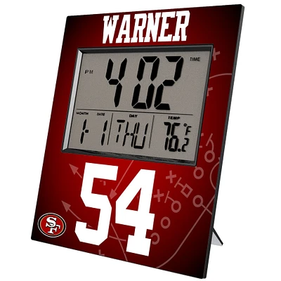 Keyscaper Fred Warner San Francisco 49ers Digital Desk & Wall Clock