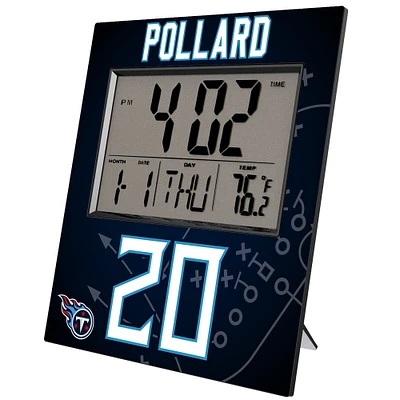 Keyscaper Tony Pollard Tennessee Titans Digital Desk & Wall Clock