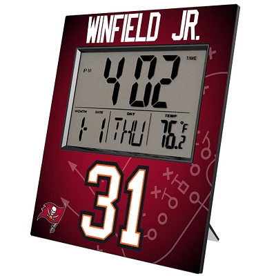 Keyscaper Antoine Winfield Jr. Tampa Bay Buccaneers Digital Desk & Wall Clock