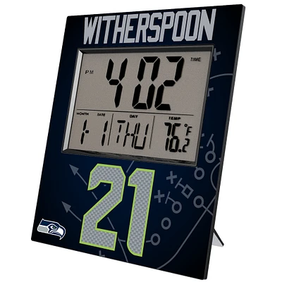 Keyscaper Devon Witherspoon Seattle Seahawks Digital Desk & Wall Clock