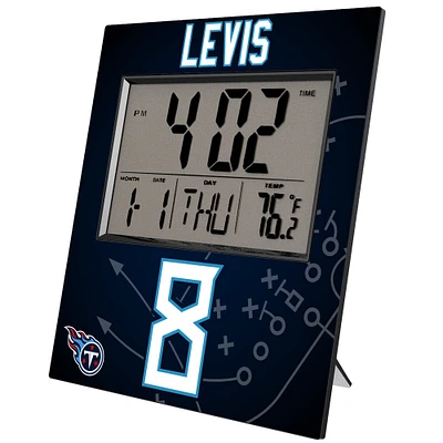 Keyscaper Will Levis Tennessee Titans Digital Desk & Wall Clock