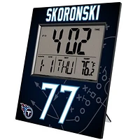 Keyscaper Peter Skoronski Tennessee Titans Digital Desk & Wall Clock