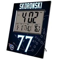 Keyscaper Peter Skoronski Tennessee Titans Digital Desk & Wall Clock