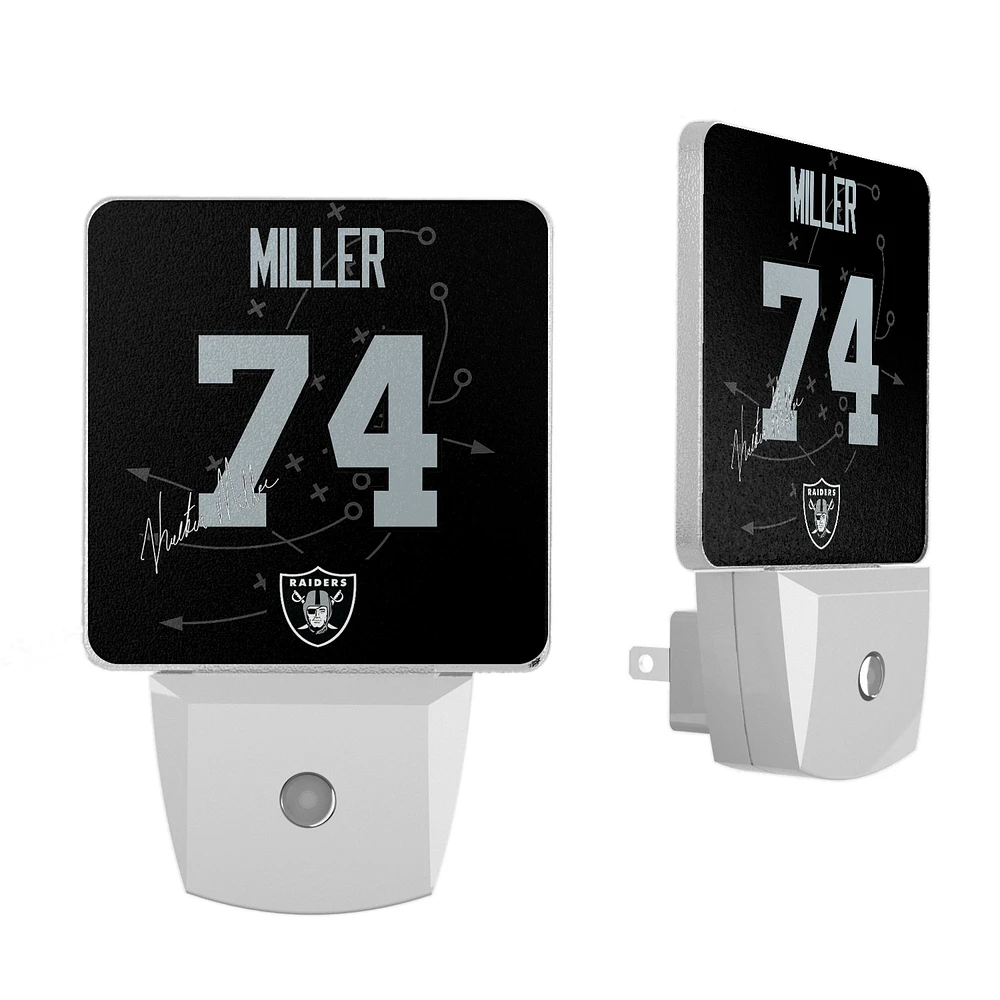 Keyscaper Kolton Miller Las Vegas Raiders Nightlight 2-Pack