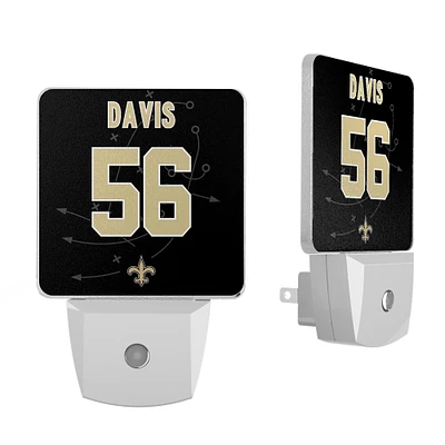 Keyscaper Demario Davis New Orleans Saints  Nightlight 2-Pack