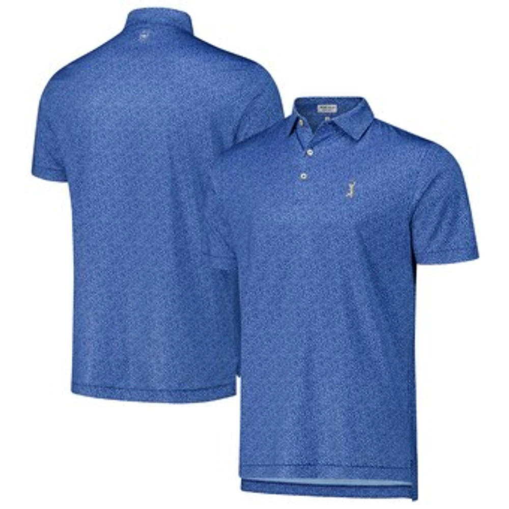 Men's Peter Millar Navy the PLAYERS Luck of Irish Performance Jersey Polo