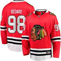 Men's Fanatics Connor Bedard Red Chicago Blackhawks Home Premier Breakaway Player Jersey