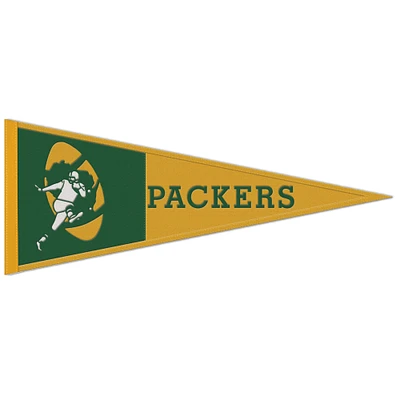 WinCraft Green Bay Packers 13" x 32" Retro Logo Wool Pennant