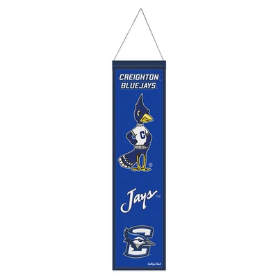 WinCraft Creighton Bluejays 8" x 32" Wool Evolution Banner