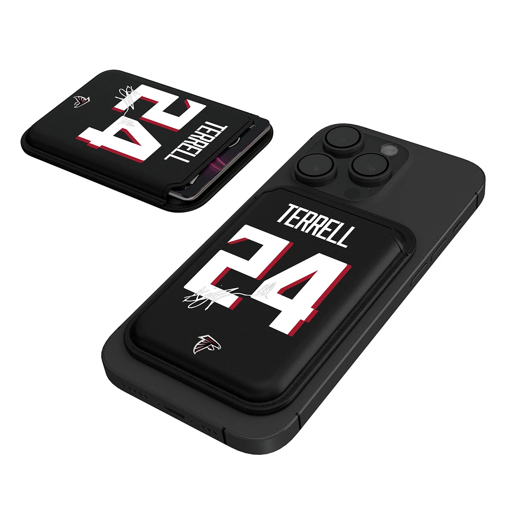 Keyscaper A.J. Terrell Black Atlanta Falcons Magnetic Credit Card Wallet