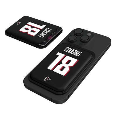 Keyscaper Kirk Cousins Black Atlanta Falcons Magnetic Credit Card Wallet