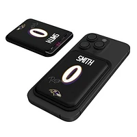 Keyscaper Roquan Smith Black Baltimore Ravens Magnetic Credit Card Wallet