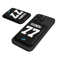 Keyscaper Frank Ragnow Black Detroit Lions Magnetic Credit Card Wallet