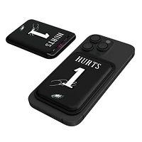 Keyscaper Jalen Hurts Black Philadelphia Eagles Magnetic Credit Card Wallet