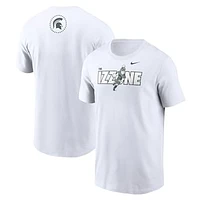 Men's Nike White Michigan State Spartans IZZONE Crew-Neck T-Shirt