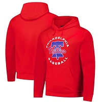 Men's Dunbrooke Red Philadelphia Phillies Champion Pullover Hoodie