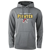 Men's Dunbrooke Gray Pittsburgh Pirates Champion Pullover Hoodie