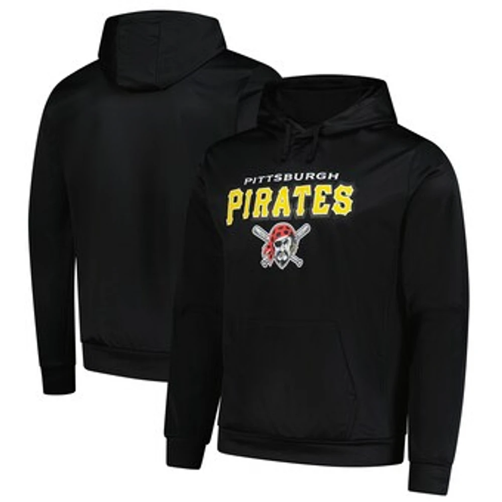 Men's Dunbrooke Black Pittsburgh Pirates Champion Pullover Hoodie