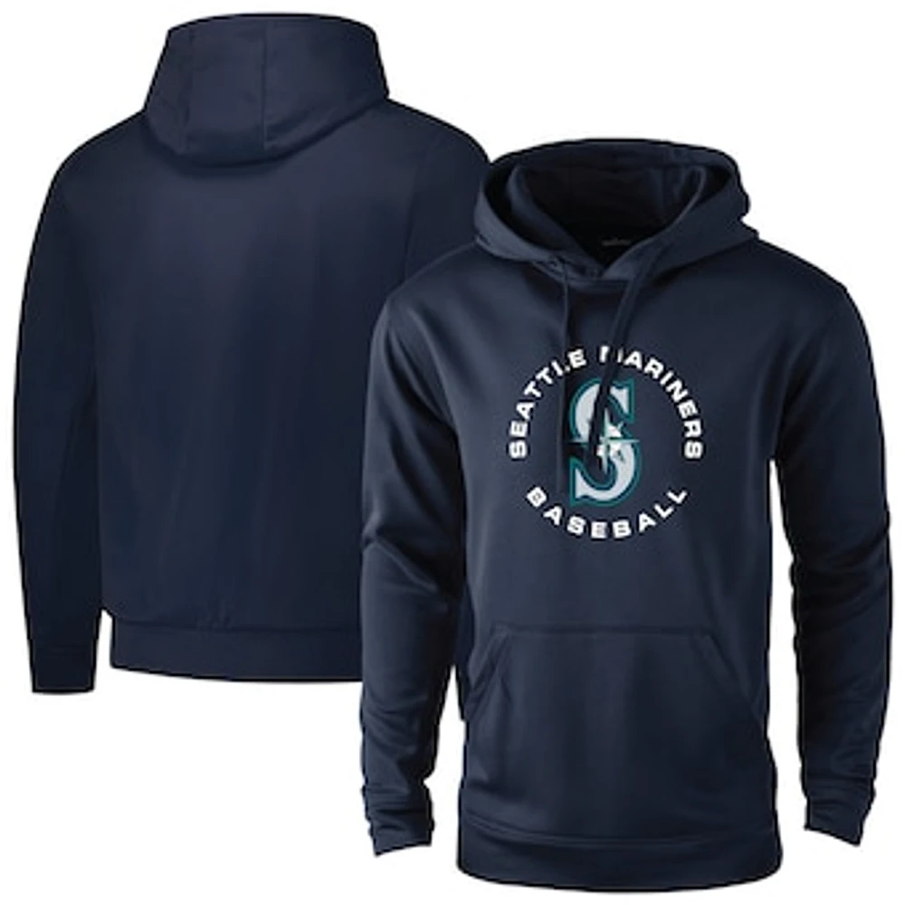 Men's Dunbrooke Navy Seattle Mariners Champion Pullover Hoodie