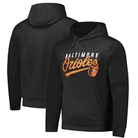 Men's Dunbrooke Black Baltimore Orioles Champion Pullover Hoodie