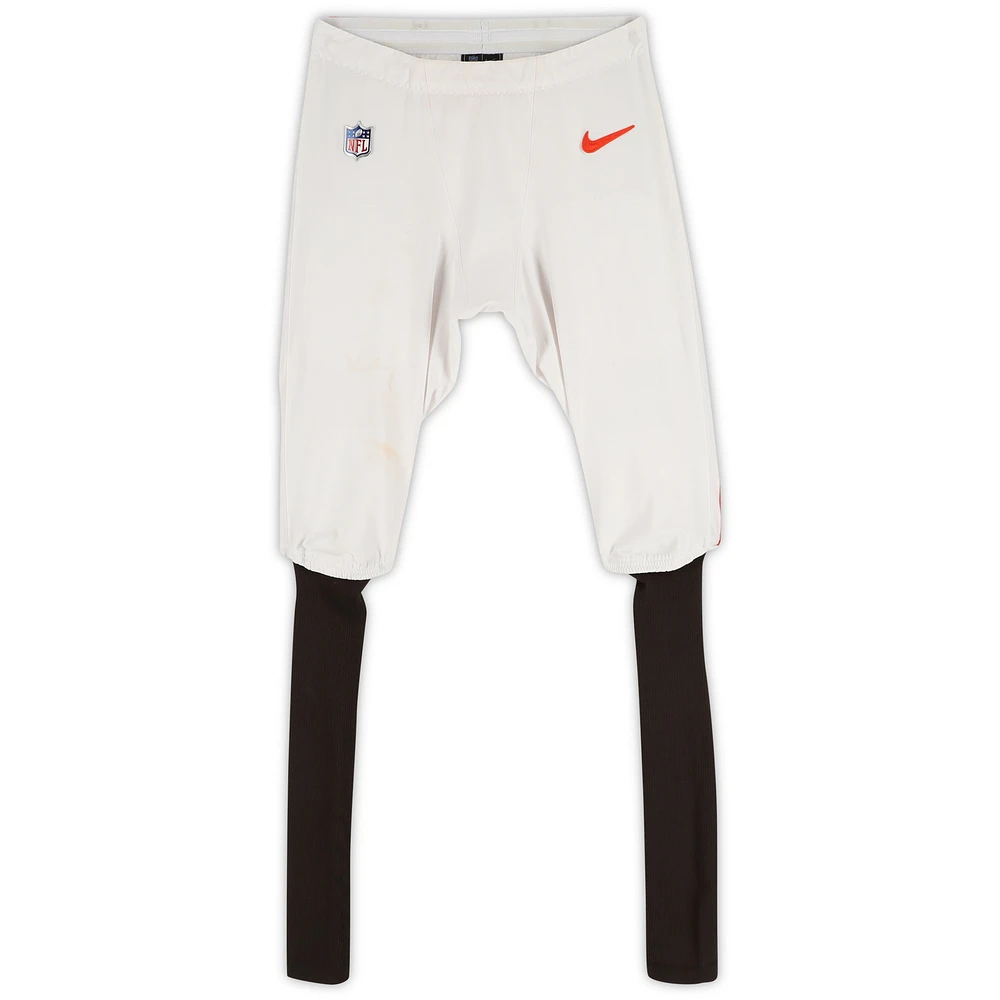 Deshaun Watson Cleveland Browns Game-Used #4 White Pants vs. Dallas Cowboys on September 8, 2024