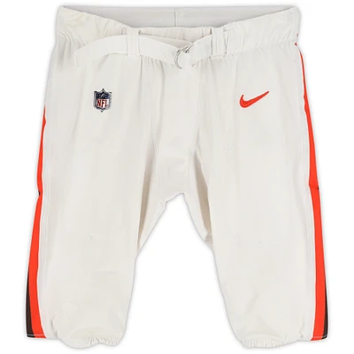 Zak Zinter Cleveland Browns Game-Used #70 White Pants vs. Dallas Cowboys on September 8, 2024