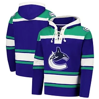 Men's '47  Royal Vancouver Canucks Superior Lacer Pullover Hoodie