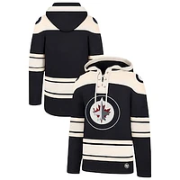 Men's '47  Navy Winnipeg Jets Superior Lacer Pullover Hoodie