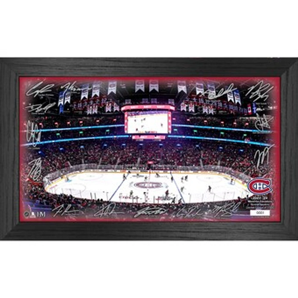 Highland Mint  Montreal Canadiens 12'' x 20'' 2024 Signature Rink Framed Photo