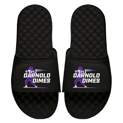 Unisex ISlide Sam Darnold Black NFLPA Dimes Slide Sandals
