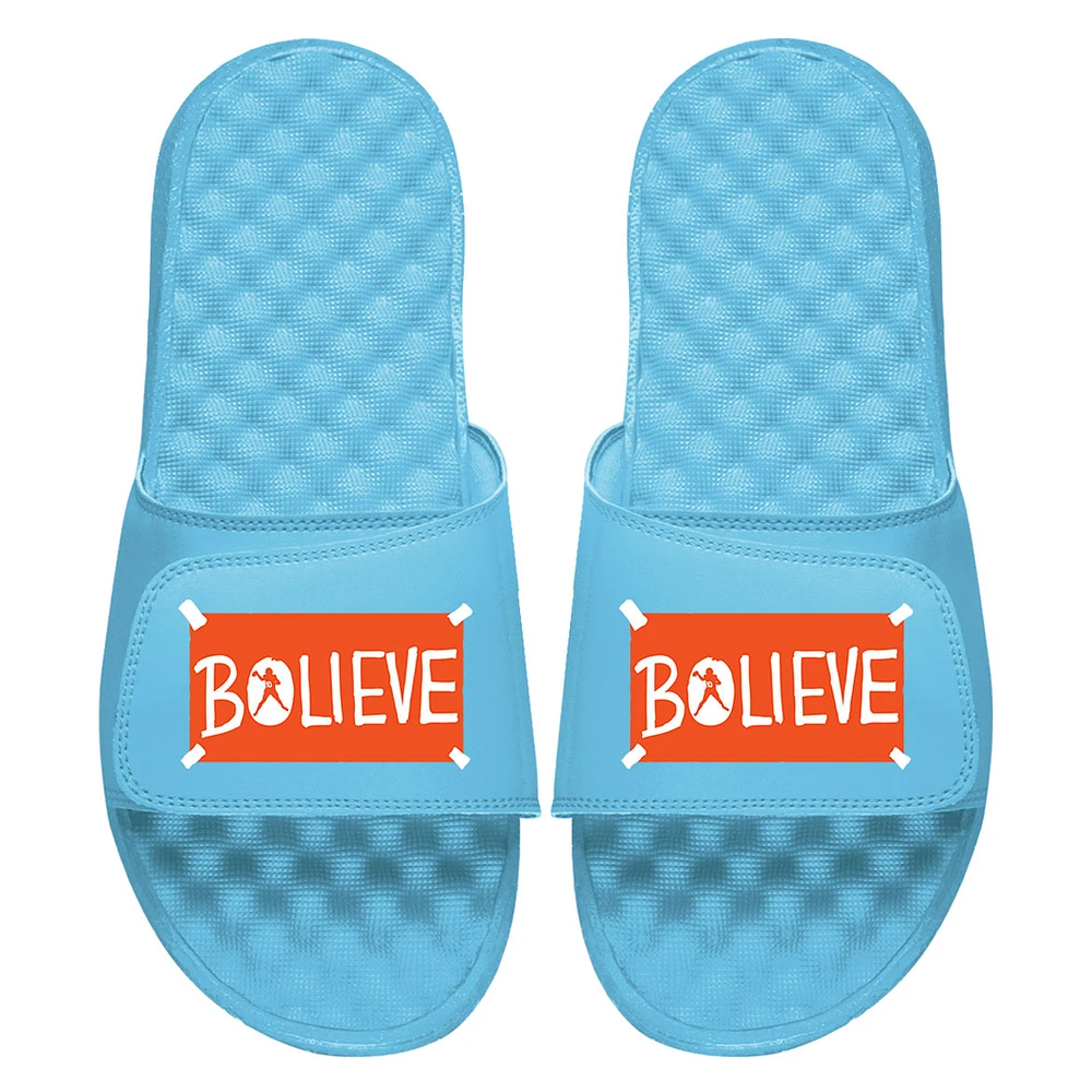 Unisex ISlide Bo Nix Blue NFLPA Bolieve Sticker Slide Sandals
