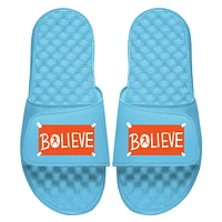 Unisex ISlide Bo Nix Blue NFLPA Bolieve Sticker Slide Sandals