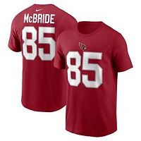 Men's Nike Trey McBride Cardinal Arizona Cardinals Name & Number T-Shirt