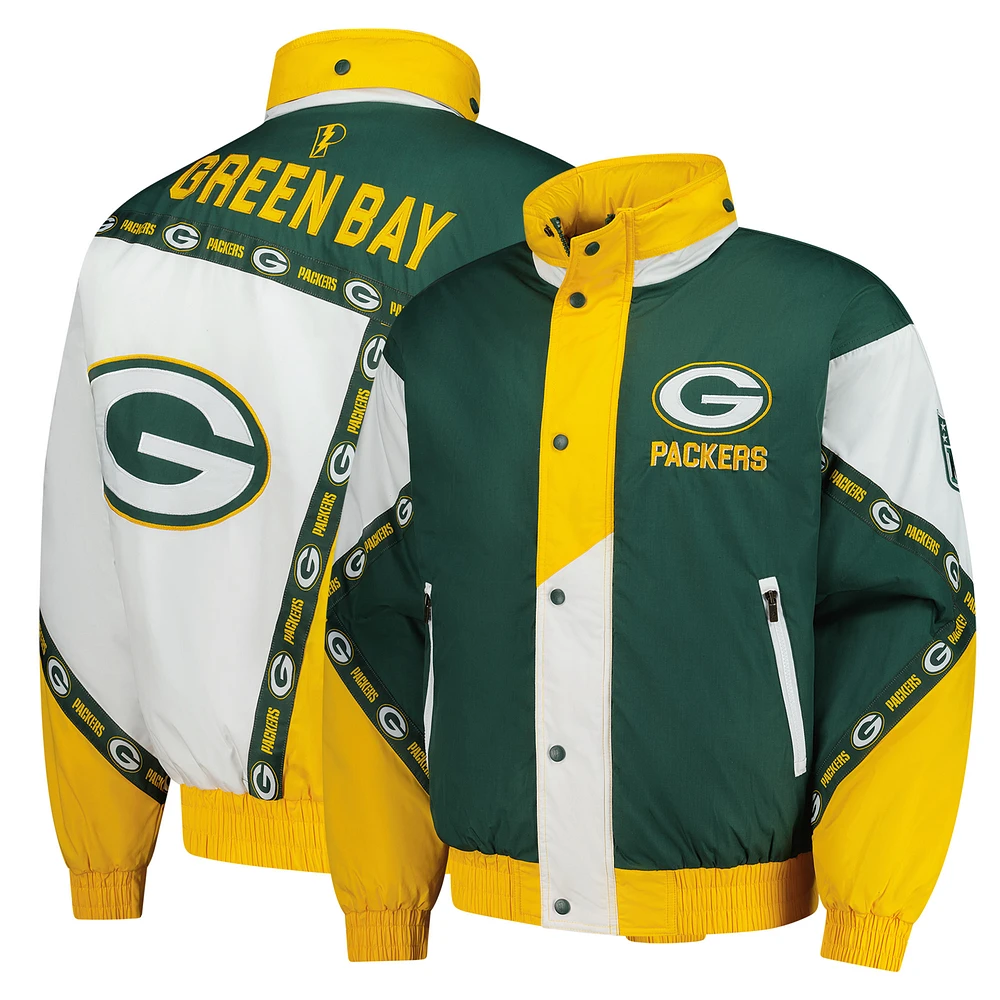 Men's Pro Player Green Bay Packers Tape Full-Zip Hoodie Jacket