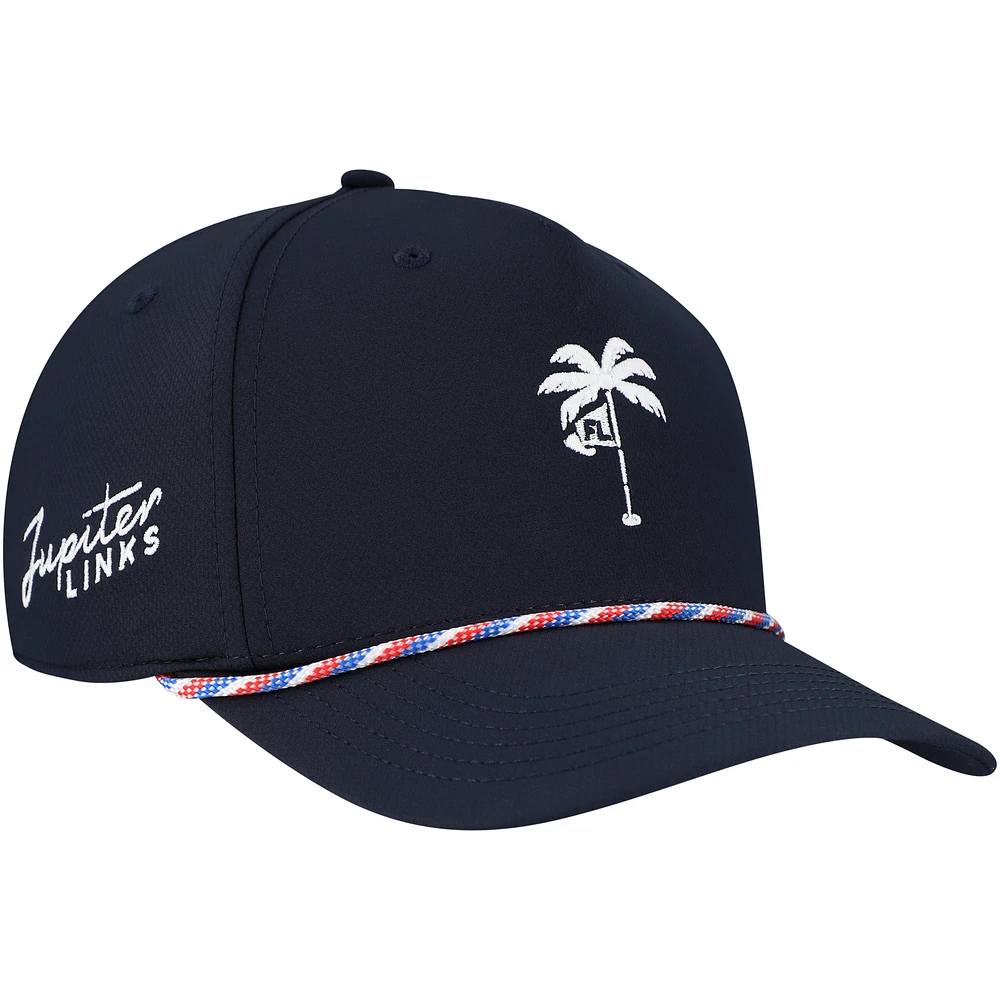 Men's Ahead Navy Jupiter Links Golf Club Team Alto Rope Adjustable Hat