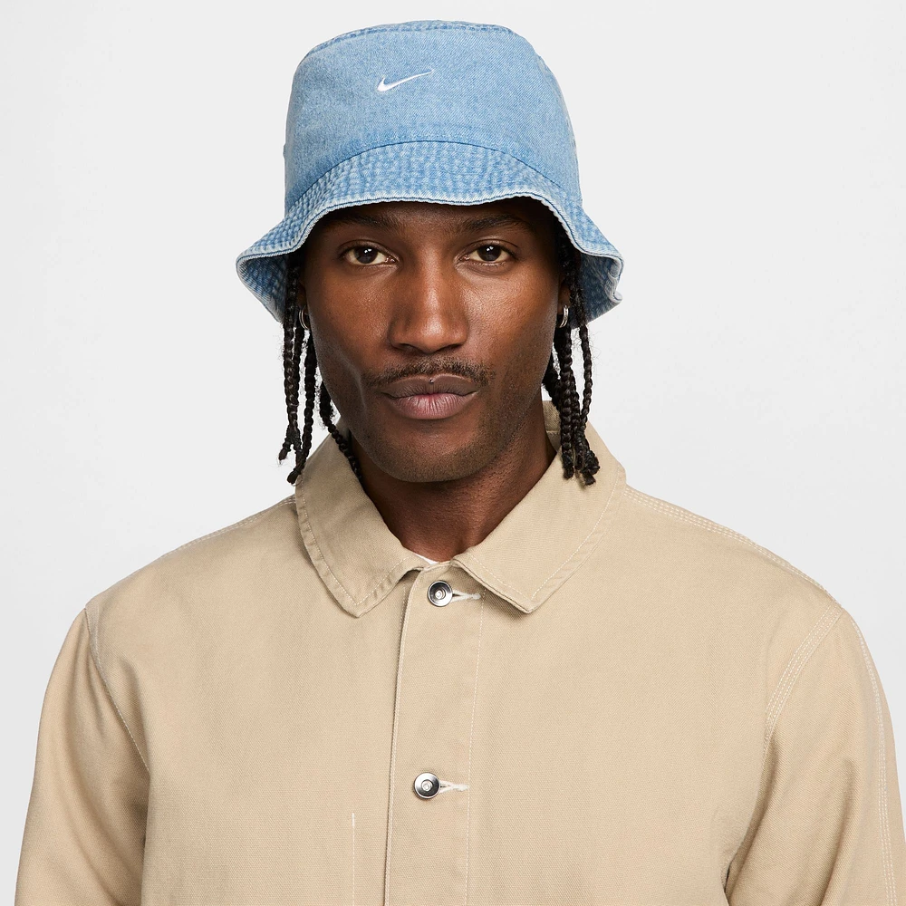 Unisex Nike Blue Apex Denim Bucket Hat