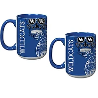 Kentucky Wildcats Two-Pack Dia De Los Muertos Mug Set