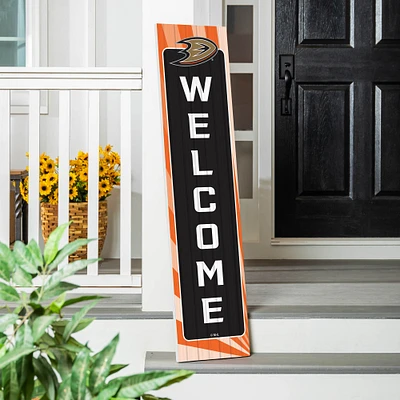 Anaheim Ducks 47" Color Waves Porch Leaner Welcome Wall Sign