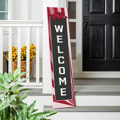 Arkansas Razorbacks 47" Color Waves Porch Leaner Welcome Wall Sign
