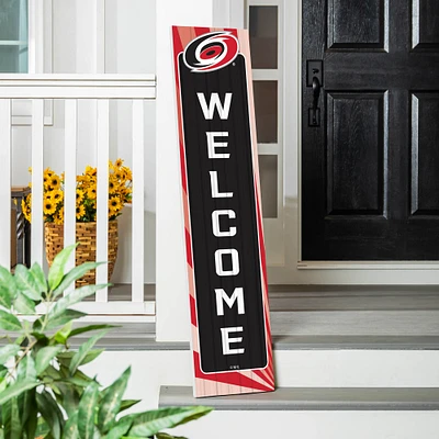 Carolina Hurricanes 47" Color Waves Porch Leaner Welcome Wall Sign