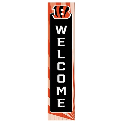 Cincinnati Bengals 47" Color Waves Porch Leaner Welcome Wall Sign