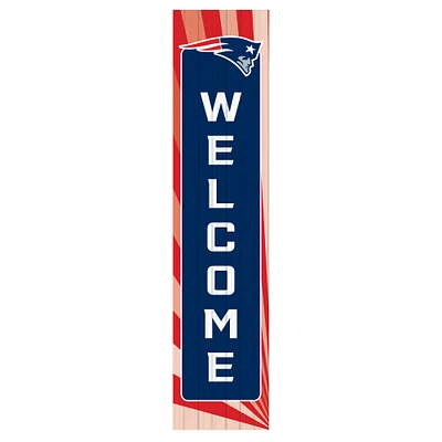 New England Patriots 47" Color Waves Porch Leaner Welcome Wall Sign