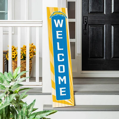 Los Angeles Chargers 47" Color Waves Porch Leaner Welcome Wall Sign
