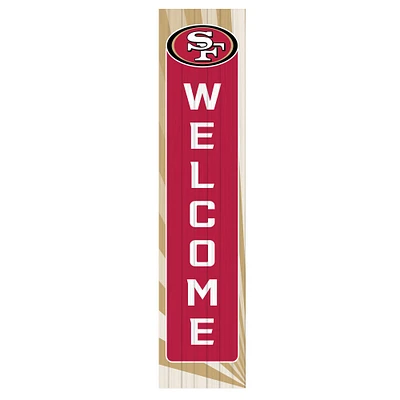 San Francisco 49ers 47" Color Waves Porch Leaner Welcome Wall Sign
