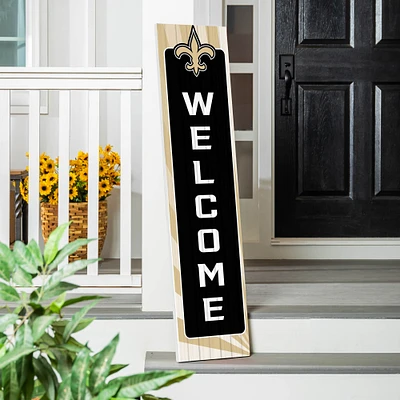 New Orleans Saints 47" Color Waves Porch Leaner Welcome Wall Sign