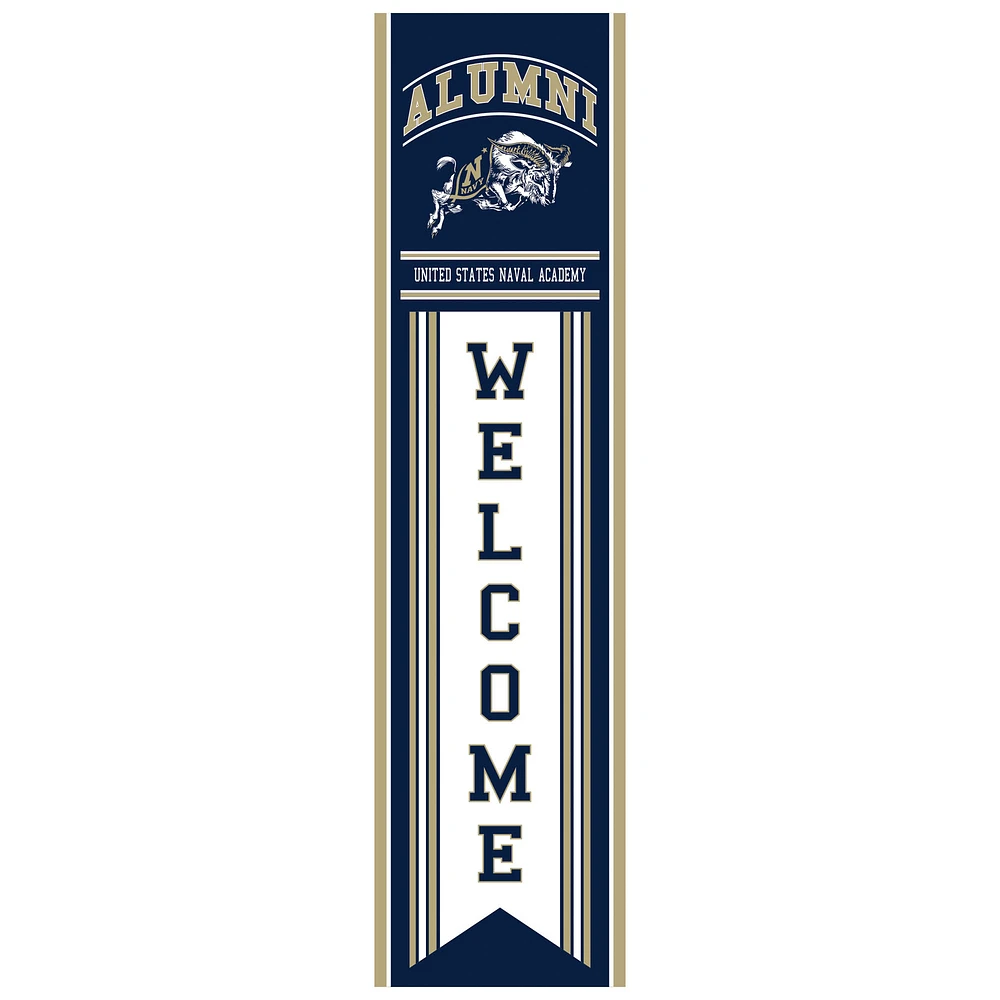 Navy Midshipmen 47" Alumni Porch Leaner Welcome Wall Sign