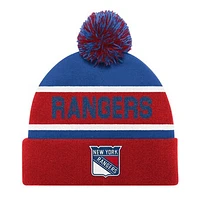 Men's Starter Red New York Rangers Cuffed Knit Hat with Pom