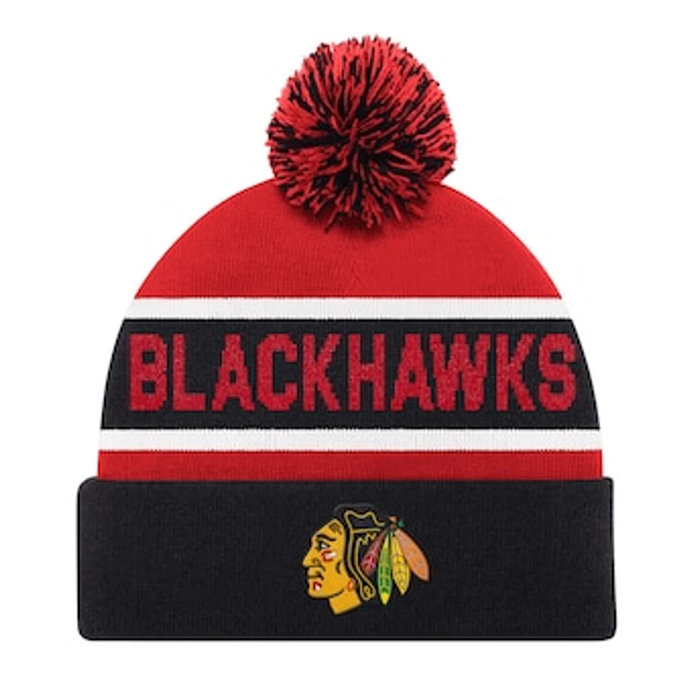 Men's Starter Red Chicago Blackhawks Cuffed Knit Hat with Pom