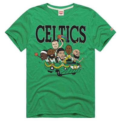 Unisex Homage Green Boston Celtics 2024 NBA Finals Champions Six-Pack Tri-Blend T-Shirt